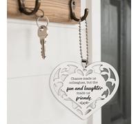 Coworker Friendship Ornaments, Heart Shaped Gift for Colleagues Turned Friends, Funny Office Keepsake Ornaments WHH14