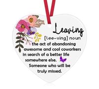 Coworker Gifts For Women Men Christmas Ornament Farewell Gifts for Coworkers Thank You Ceramic Ornament Going Away Goodbye Gifts Retirement Gifts for Colleague Teacher Nurse New Job Office Gifts