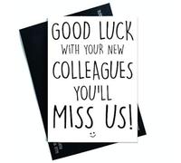 Coworker Leaving Funny New Job Card, Good Luck, Congrats New Job Colleague Leaving Goodbye Leaving Job Funny Card Joke, Banter Office PC448
