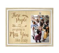 Coworker Leaving Gifts，Best Colleague Going Away Photo Frame，These People Are Going to Miss You Like Crazy Frame，Goodbye Gift for Friends Boss New Job Coworker Leaving You Will be Missed Gifts (Arrow