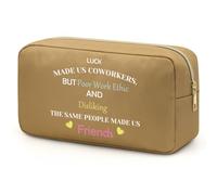 Coworker Leaving Gifts Makeup Bag Going Away Gifts for Coworker Retirement Gifts for Women Makeup Bag Moving Away Gifts for Friends Farewell Gifts for Coworkers, Boss, Work Bestie