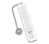 Coworker Leaving Gifts, Retirement Gifts for Women, Inspirational Compass Bookmark, You Will Be Missed - Retirement and Going Away Gifts for Coworkers, Friends, Boss, Nurse, Teacher