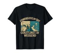 Coworkers by Day Coastlines by Weekend Graphic T-Shirt