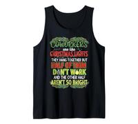 Coworkers Like Christmas Lights Funny Office Holiday Work Tank Top