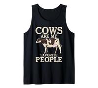 Cows are My Favorite People Cattle Farmer Tank Top