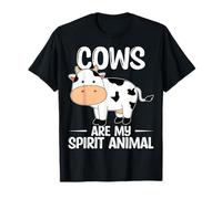 Cows are My Spirit Animal - Cow Lover Farmer Dairy Farming T-Shirt