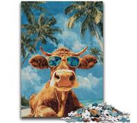Cows at The Seaside Puzzles for Adults Teens 1000pc Puzzle,Decompressing Intellectual Educational Toy Great Gifts And Toys (50x75cm)