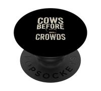 Cows Before Crowds Country Farm Tractor PopSockets Adhesive PopGrip