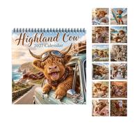 Cows Calendar 2027 Decorative 12 Months | Cows Decorative Wall Calendar for Office, School, Dorm, Apartment, Bedroom, Living Room, Farmhouse