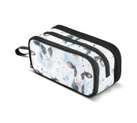 Cows Dots Watercolor Blue Pencil Case Boys Girls Pen Bag Pouch School