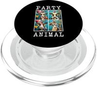 Cows Face Colorful Farm Animal Party Hat Funny Cow Farming PopSockets PopGrip for MagSafe