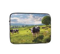 Cows grazing Laptop Case 13 inch, Shockproof Protective Laptop Sleeve Travel Computer Bag Water Resistant Computer Carrying Cover Notebook Case Briefcase Gifts for Men Women