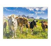 Cows In Front Of An Idyllic Alpine Landscape - Premium 500 pieces Puzzle - MyPuzzle special collection from Puzzle Galaxy