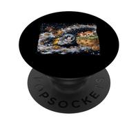 Cows in Outerspace Cows Playing Among The Galaxy PopSockets Adhesive PopGrip
