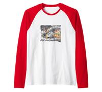 Cows in Outerspace Cows Playing Among The Galaxy Raglan Baseball Tee