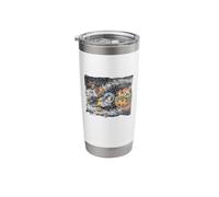 Cows in Outerspace Cows Playing Among The Galaxy Stainless Steel Insulated Tumbler
