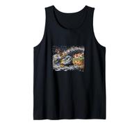 Cows in Outerspace Cows Playing Among The Galaxy Tank Top