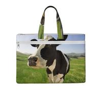 Cows In The Pasture,Canvas Document Bag Zipper File Tote Bag Handbag Briefcase for School Office