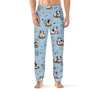 Cows in Water Men's Pajama Pants Lightweight Pjs Bottoms Lounge Pants Sleepwear Soft