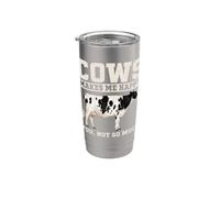 Cows Make Me Happy You Not So Much Funny Cow Lover Heifer Stainless Steel Insulated Tumbler