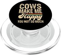 Cows Make Me Happy You Not So Much PopSockets PopGrip for MagSafe