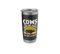 Cows Make Me Happy You Not So Much Stainless Steel Insulated Tumbler