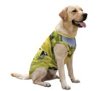 Cows on A Green Plateau Dog Clothes Sleeveless Pet Vest Cute Costume Coat Tee Jacket for Large Dogs