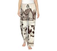 Cows On The Farm for Womens Pajama Pants Comfy Stretch Lounge Pants Women Casual Pjs Bottoms