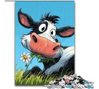 Cows on The Grassland Jigsaw Puzzles for Adults, Educational Stress Relief Toy for Is Ideal As A Gift for The Whole Family 50x75cm