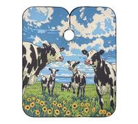Cows on The Prairie Hair Cutting Cloak with Adjustable Snap Closure, Cool Aprons for Hair capa para cortar Cabello 65" x 55"