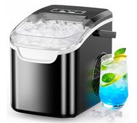 COWSAR Ice Maker Countertop, Portable Ice Machine with Self-Cleaning, 26.5 lbs/24Hrs, 8 Ice Cubes in 6 Mins, Ice Basket and Scoop, Ideal for Home, Kitchen, Bar, Camping