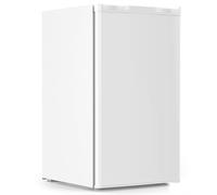 COWSAR Mini Fridge with Freezer 3.2 Cubic Feet, Single Door Compact Refrigerator, 7 Adjustable Temperature Settings, 2 Removable Shelves, Small Fridge for Bedroom, Office