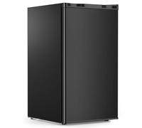 COWSAR Mini Fridge with Freezer 3.2 Cubic Feet, Single Door Compact Refrigerator, 7 Adjustable Temperature Settings, 2 Removable Shelves, Small Fridge for Bedroom, Office