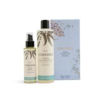 Cowshed Relax Oil Set - Parabens Free Relaxing Shower Gel & Restorative Body Oil Set - Moisturising Bath Gel for Women - Natural Calming Body Wash Duo