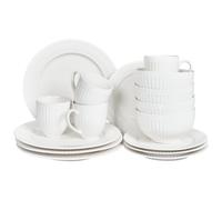 Set of 16 Dinnerware COWSLIP Porcelain White
