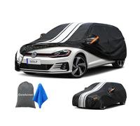 Cowtcver Car Cover Waterproof Breathable Allweather, Outdoor Cover Custom Fit VW Golf MK5/6/7/8 Hatchback 2003-2026, 10 Layers Full Car Cover Snow Sun UV Dust Protection With Zip and Cotton Lined.