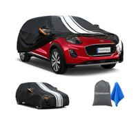 Cowtcver Car Cover Waterproof Custom Fit for Ford Puma 2019-2026 | 10 Layers Outdoor Full Cover Breathable, Sun Rain UV Dust Snow Allweather Protection with Drivers Door Zip and Cotton Lined.