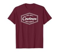 COWTOWN Fort Worth TX Emblem Design Est. Established 1874 T-Shirt