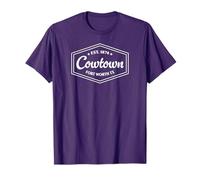 COWTOWN Fort Worth TX Emblem Design Est. Established 1874 T-Shirt