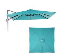 COWVIE 3m Cantilever Umbrella Canopy Replacement, Canopy Only | for 8 Ribs Offset Umbrella, Outdoor Square Parasol Replacement for Yard