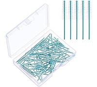 Cowwell Interdental Brush Teeth Soft Dental Picks Tooth Floss Interdental Brush Betweens Interdental Brush Refills White Tapered Refills for Tooth Cleaning (30 Pieces)