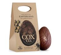 Cox&Co. 60% Dark Chocolate + Bee Pollen & Honey Easter Egg 155g | Luxury Easter Gift | Large Easter Eggs | 100% Plastic Free Packaging, Sustainable & Ethically sourced | Award Winning