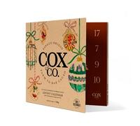 Cox&Co. Christmas Luxury Dark Chocolate Vegan Advent Calendar 2025 | 24 x 5g 60% Colombian Single Origin Cacao | Small Batch | Exclusive Awtwork | 100% Plastic Free