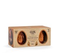 Cox&Co. - NEW FOR 2026 - Miso & Caramel hollow Dark Chocolate Easter eggs triple pack 180g - 3 x 60g Single Origin eggs - Small Batch - Award Winning