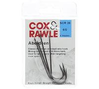 Cox & Rawle Aberdeen Sea Fishing Hooks - Black Size 6/0
