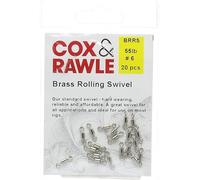 Cox & Rawle Brass Rolling Swivel - Black Nickel - #14 - 9lbs - 20pcs