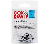 Cox & Rawle Uptide Extra Sea Fishing Hooks - Black Size 6