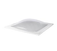 Coxdome Galaxy Retrofit Replacement Roof Dome Light. Double Glazed Polycarbonate Rooflight Dome for Builder's Kerb Or Upstand. Non-Opening Roof Light Solution-Natural Sun Lighting (600x600mm, Clear)