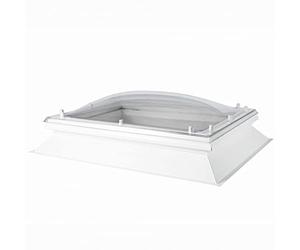 Coxdome Skylight Window - Double Glazed Polycarbonate Dome Rooflight for Flat Roof. Manual-Opening Roof Light, Great for House Extension or Office Room (1000x1000mm, Clear)