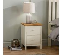 Coxmoor Bedside Cabinet - 2 Drawer - Ivory